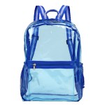 Columbus Clear Backpack - Blue Blank Columbus Clear Backpack - Blue Blank