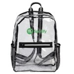 Columbus Clear Backpack - Clear Screen Print Columbus Clear Backpack - Clear Screen Print