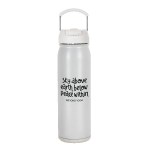 Pocket Hydro 24oz SS Vacuum Water bottle w Compartment - White Pocket Hydro 24oz SS Vacuum Water bottle w Compartment - White