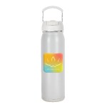 Pocket Hydro 24oz SS Vacuum Water bottle w Compartment - White Pocket Hydro 24oz SS Vacuum Water bottle w Compartment - White