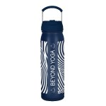 Pocket Hydro 24oz SS Vacuum Water bottle w Compartment - White Pocket Hydro 24oz SS Vacuum Water bottle w Compartment - White