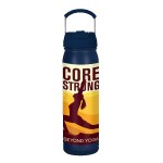 Pocket Hydro 24oz SS Vacuum Water bottle w Compartment - Navy Blue Pocket Hydro 24oz SS Vacuum Water bottle w Compartment - Navy Blue