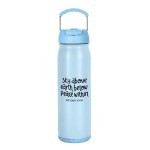 Pocket Hydro 24oz SS Vacuum Water bottle w Compartment - Light Blue Pocket Hydro 24oz SS Vacuum Water bottle w Compartment - Light Blue