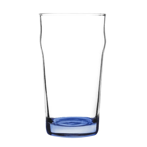 Porter 16 oz Nonic Beer Glass with Color Bottom 1