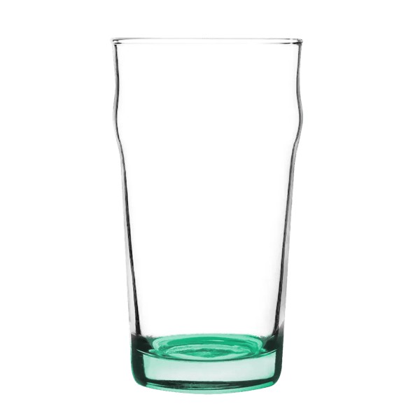 Porter 16 oz Nonic Beer Glass with Color Bottom 1
