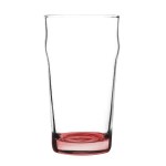 Porter 16 oz Nonic Beer Glass with Color Bottom 2 Porter 16 oz Nonic Beer Glass with Color Bottom 2