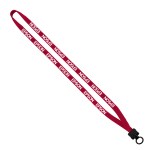 1/2" Cotton Lanyard with Plastic Clamshell & O-Ring 1 1/2" Cotton Lanyard with Plastic Clamshell & O-Ring 1