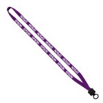 1/2" Cotton Lanyard with Plastic Clamshell & O-Ring - Electric Blue Blank 1/2" Cotton Lanyard with Plastic Clamshell & O-Ring - Electric Blue Blank