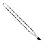 1/2" Cotton Lanyard with Plastic Clamshell & O-Ring - PB3 1/2" Cotton Lanyard with Plastic Clamshell & O-Ring - PB3