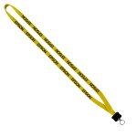 1/2" Cotton Lanyard with Plastic Clamshell & O-Ring - PR1 1/2" Cotton Lanyard with Plastic Clamshell & O-Ring - PR1