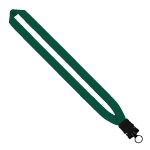 1" Cotton Lanyard with Plastic Snap-Buckle Release & O-Ring - Forest Green Blank 1" Cotton Lanyard with Plastic Snap-Buckle Release & O-Ring - Forest Green Blank