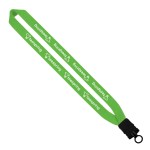 1" Cotton Lanyard with Plastic Snap-Buckle Release & O-Ring 1 1" Cotton Lanyard with Plastic Snap-Buckle Release & O-Ring 1