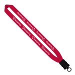1" Cotton Lanyard with Plastic Snap-Buckle Release & O-Ring - Black Blank 1" Cotton Lanyard with Plastic Snap-Buckle Release & O-Ring - Black Blank