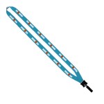 1/2" Dye-Sublimated Lanyard with Plastic Clamshell and Plastic O-Ring 6 1/2" Dye-Sublimated Lanyard with Plastic Clamshell and Plastic O-Ring 6