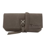 Draper Leather Sunglass Case - Slate Gray White Draper Leather Sunglass Case - Slate Gray White