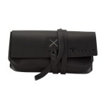 Draper Leather Sunglass Case - Black Gray Draper Leather Sunglass Case - Black Gray