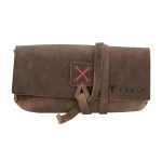 Draper Leather Sunglass Case - Slate Gray Royal Blue Blank Draper Leather Sunglass Case - Slate Gray Royal Blue Blank