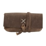 Draper Leather Sunglass Case - Distressed Brown White Blank Draper Leather Sunglass Case - Distressed Brown White Blank