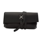 Draper Leather Sunglass Case - Black White Blank Draper Leather Sunglass Case - Black White Blank