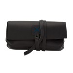 Draper Leather Sunglass Case - Black Royal Blue Blank Draper Leather Sunglass Case - Black Royal Blue Blank