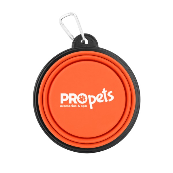 Collapsible Silicone Pet Bowl w/Carabiner 1