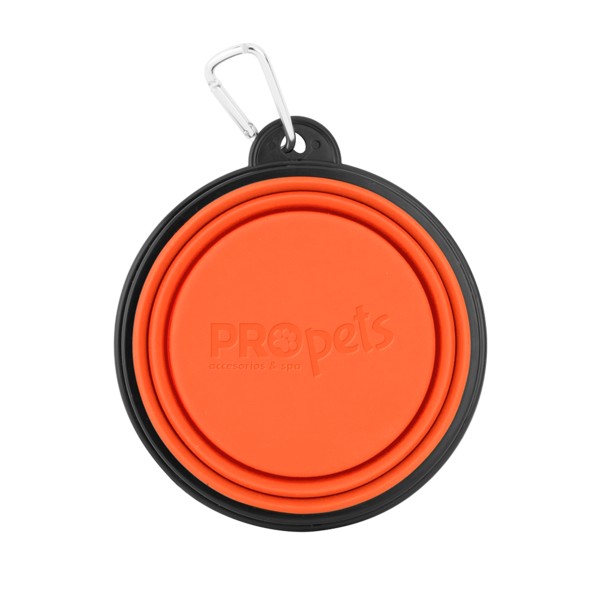 Collapsible Silicone Pet Bowl w/Carabiner 1