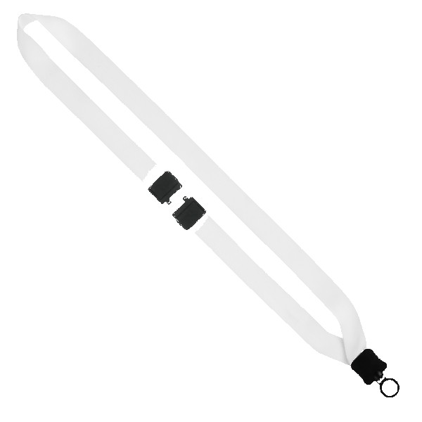 3/4" Dye-Sublimated Lanyard with Plastic Clamshell & Plastic O-Ring 1
