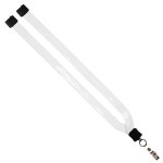 3/4" Dye-Sublimated Lanyard with Plastic Clamshell & Plastic O-Ring - Blank 3/4" Dye-Sublimated Lanyard with Plastic Clamshell & Plastic O-Ring - Blank