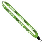 3/4" Dye-Sublimated Lanyard with Plastic Clamshell & Plastic O-Ring 25 3/4" Dye-Sublimated Lanyard with Plastic Clamshell & Plastic O-Ring 25