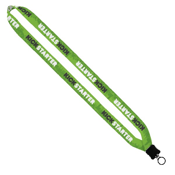 3/4" Dye-Sublimated Lanyard with Plastic Clamshell & Plastic O-Ring 1