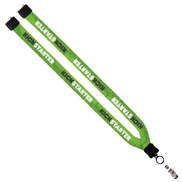 3/4" Dye-Sublimated Lanyard with Plastic Clamshell & Plastic O-Ring 1