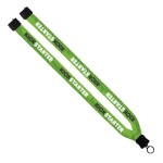 3/4" Dye-Sublimated Lanyard with Plastic Clamshell & Plastic O-Ring 35 3/4" Dye-Sublimated Lanyard with Plastic Clamshell & Plastic O-Ring 35