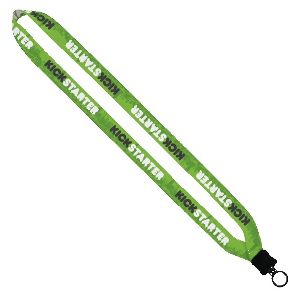 3/4" Dye-Sublimated Lanyard with Plastic Clamshell & Plastic O-Ring 1