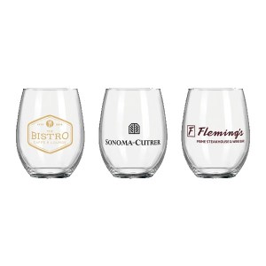 Wine O'Clock 9oz ARC Stemless Wine Glass 1 Wine O'Clock 9oz ARC Stemless Wine Glass 1