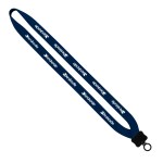 3/4" Neoprene Lanyard with Plastic Clamshell & O-Ring - Royal Blue Blank 3/4" Neoprene Lanyard with Plastic Clamshell & O-Ring - Royal Blue Blank