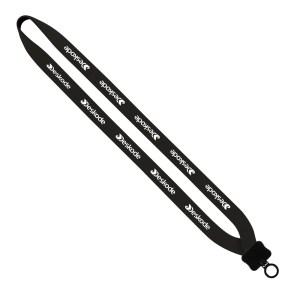 3/4" Neoprene Lanyard with Plastic Clamshell & O-Ring 1 3/4" Neoprene Lanyard with Plastic Clamshell & O-Ring 1