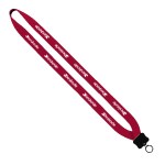 3/4" Neoprene Lanyard with Plastic Clamshell & O-Ring - Red 3/4" Neoprene Lanyard with Plastic Clamshell & O-Ring - Red