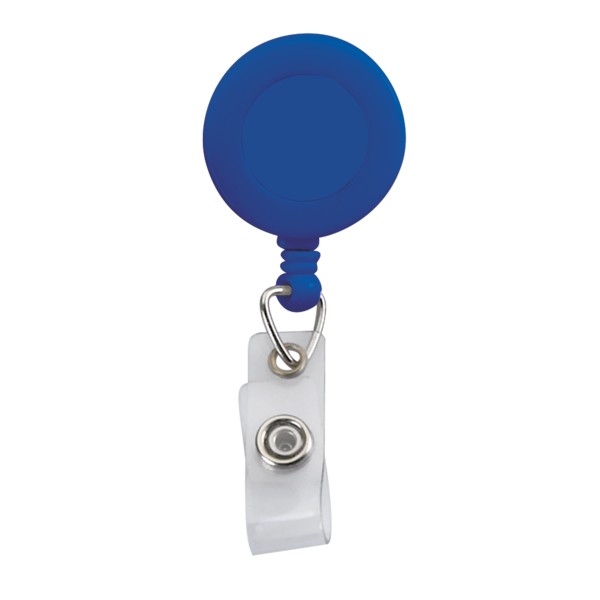 Retractable Zip Cord w/ Epoxy Dome & Vinyl Snap Attachment w/ Bulldog Clip 1