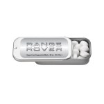 2" x 1" Small Silver Rectangular Slider Tin with Mints 1 2" x 1" Small Silver Rectangular Slider Tin with Mints 1