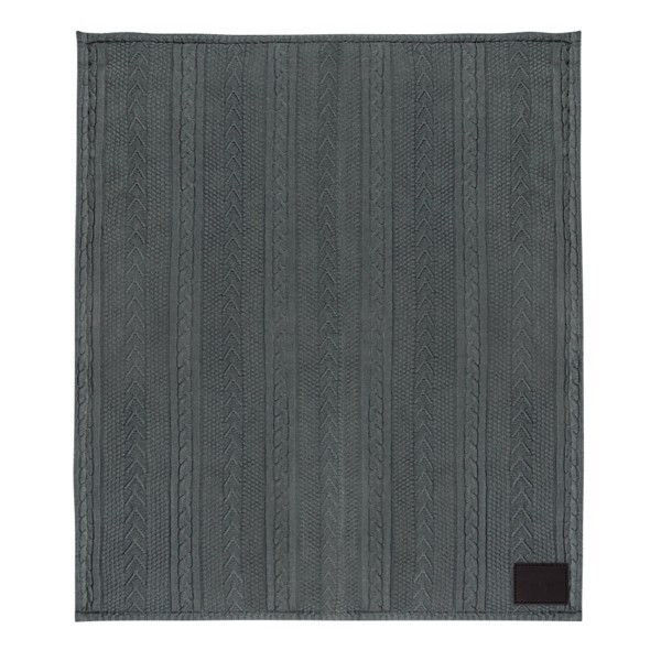 Cable Sherpa Blanket 1