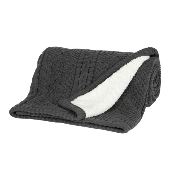 Cable Sherpa Blanket 1
