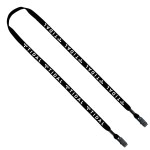 1/2" Cotton Double Bulldog Clip Lanyard 1 1/2" Cotton Double Bulldog Clip Lanyard 1