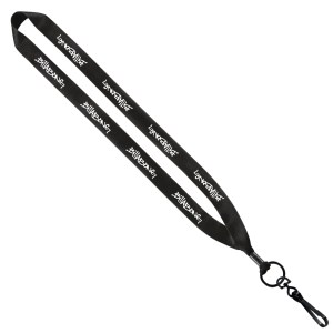 3/4" Polyester Lanyard with Metal Crimp & Swivel Snap Hook 1 3/4" Polyester Lanyard with Metal Crimp & Swivel Snap Hook 1
