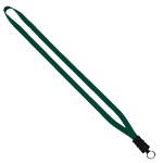 1/2" Cotton Lanyard with Plastic Snap-Buckle Release & O-Ring - Forest Green Blank 1/2" Cotton Lanyard with Plastic Snap-Buckle Release & O-Ring - Forest Green Blank