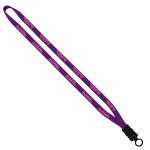1/2" Cotton Lanyard with Plastic Snap-Buckle Release & O-Ring - Electric Blue Blank 1/2" Cotton Lanyard with Plastic Snap-Buckle Release & O-Ring - Electric Blue Blank