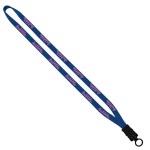 1/2" Cotton Lanyard with Plastic Snap-Buckle Release & O-Ring - Burgundy Blank 1/2" Cotton Lanyard with Plastic Snap-Buckle Release & O-Ring - Burgundy Blank