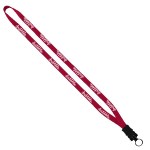 1/2" Cotton Lanyard with Plastic Snap-Buckle Release & O-Ring - Red 1/2" Cotton Lanyard with Plastic Snap-Buckle Release & O-Ring - Red