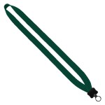3/4" Cotton Lanyard with Plastic Clamshell & O-Ring - Forest Green Blank 3/4" Cotton Lanyard with Plastic Clamshell & O-Ring - Forest Green Blank