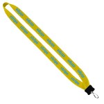3/4" Cotton Lanyard with Plastic Clamshell & O-Ring - PB2 3/4" Cotton Lanyard with Plastic Clamshell & O-Ring - PB2