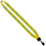 3/4" Cotton Lanyard with Plastic Clamshell & O-Ring - PA2 3/4" Cotton Lanyard with Plastic Clamshell & O-Ring - PA2